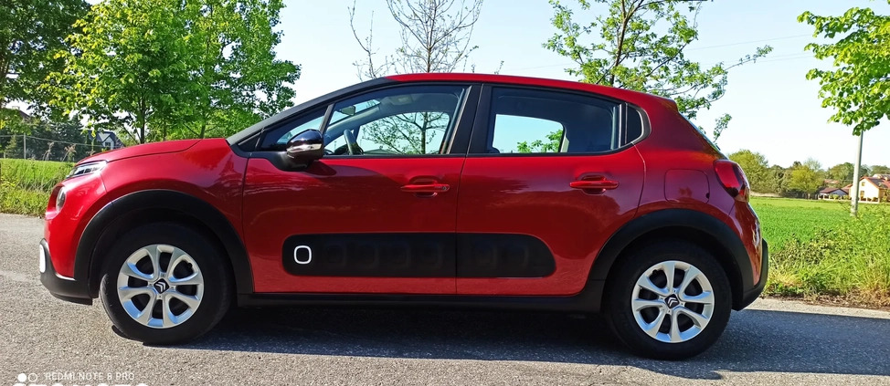 Citroen C3 cena 41900 przebieg: 60000, rok produkcji 2018 z Tarnów małe 497